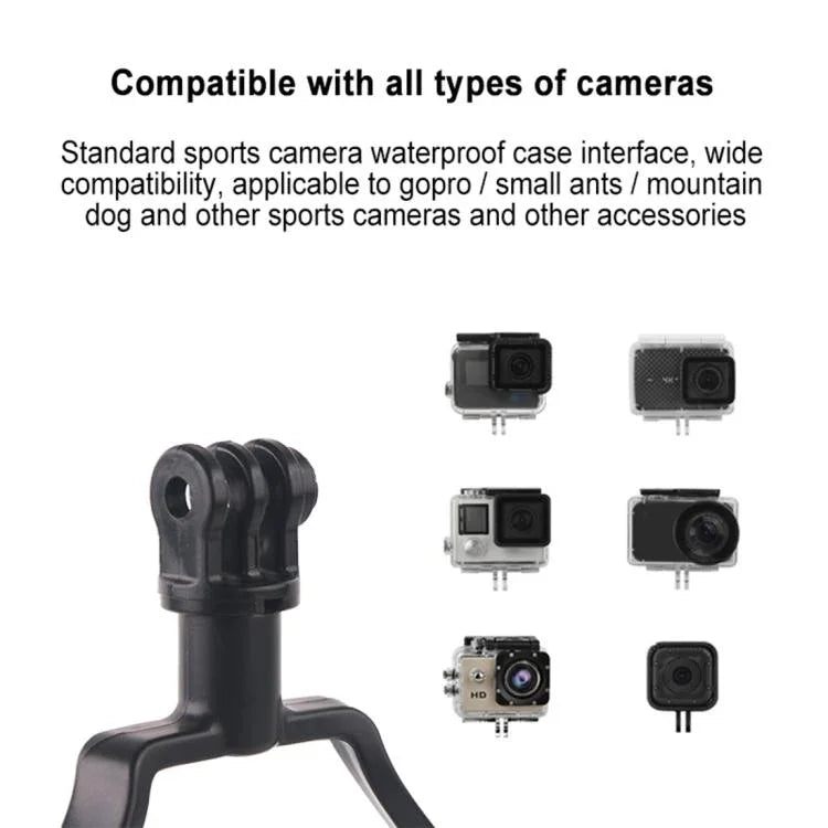 Support de fixation pour caméra GP458 compatible avec GoPro, Insta360, DJI et autres caméras d'action
