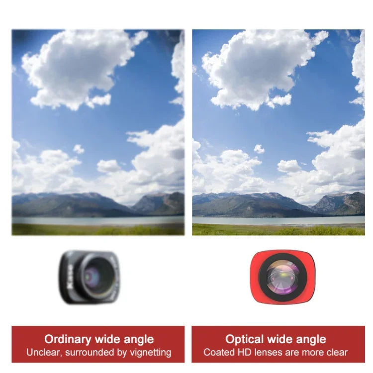 Kit de filtres JSR 5 en 1 CR pour DJI OSMO Pocket : objectif macro 12,5x, lentille CPL, filtre étoile et filtre ND16.