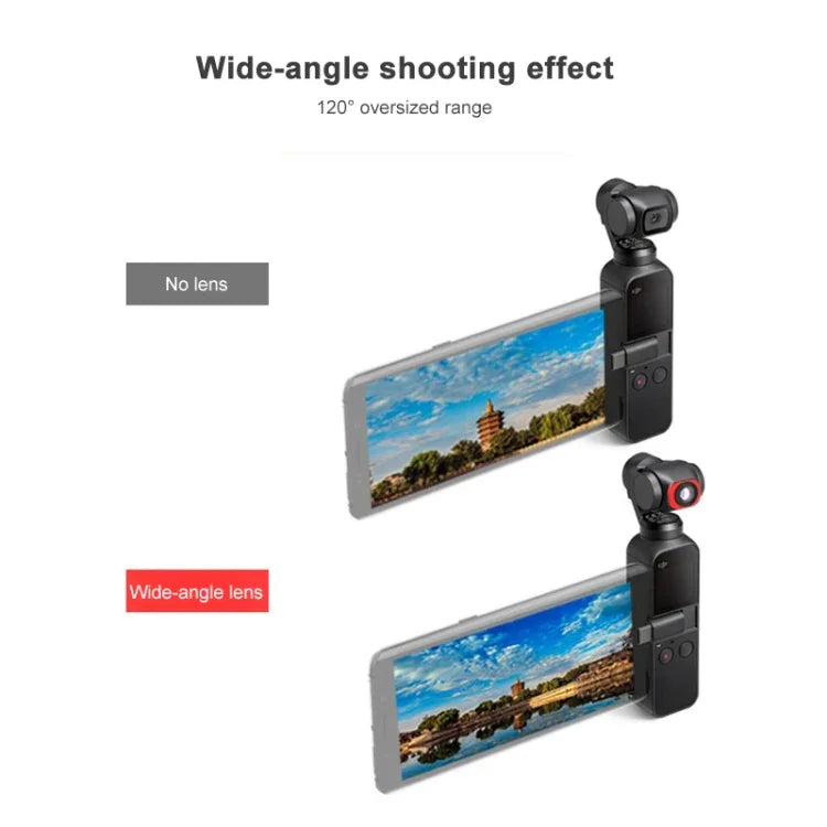 Kit de filtres JSR 5 en 1 CR pour DJI OSMO Pocket : objectif macro 12,5x, lentille CPL, filtre étoile et filtre ND16.