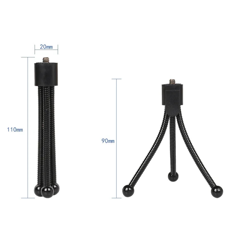 Mini support de trépied de bureau en métal avec interface à vis UNC1/4, charge maximale : 0,6 kg, Mini support de bureau en métal