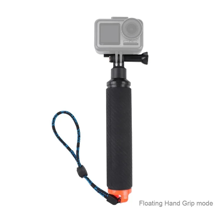 Déclencheur + poignée flottante, bâton de plongée avec dragonne anti-perte réglable, vis et clé pour DJI Osmo Action, déclencheur + poignée