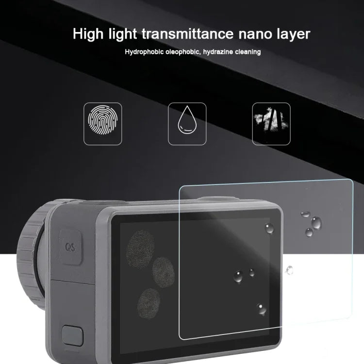 Film protecteur HD pour écran LCD avant et arrière avec objectif 3 en 1 pour DJI Osmo Action