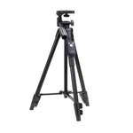 Trépied YUNTENG VCT-5208RM en alliage d'aluminium et de magnésium avec télécommande Bluetooth, rotule et pince pour téléphone, compatible avec appareils photo reflex et smartphones, hauteur : 125 cm, VCT-5208