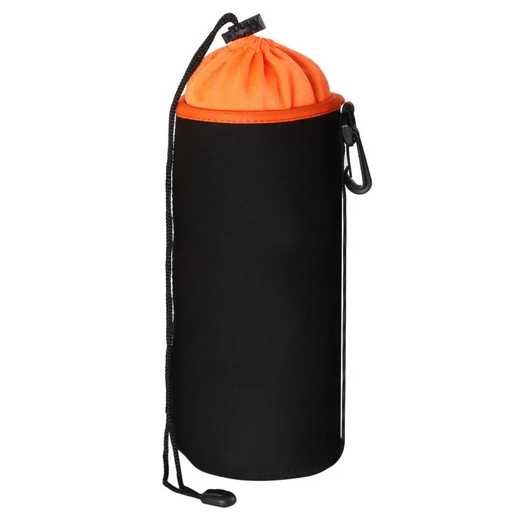 Étui pour objectif reflex, étui micro pour objectif unique, pochette intérieure étanche avec doublure en velours épais, diamètre : 10 cm, hauteur : 25 cm.