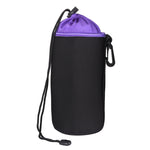 Étui pour objectif reflex, étui micro pour objectif unique, pochette intérieure étanche avec doublure en velours épais, diamètre : 10 cm, hauteur : 18 cm.