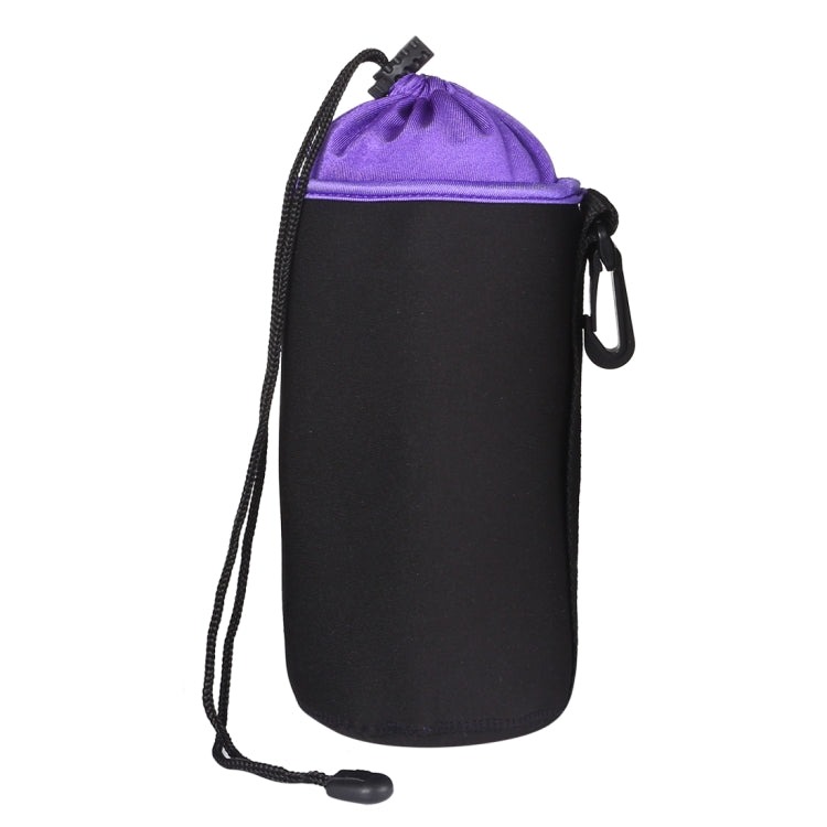 Étui pour objectif reflex, étui micro pour objectif unique, pochette intérieure étanche avec doublure en velours épais, diamètre : 10 cm, hauteur : 18 cm.