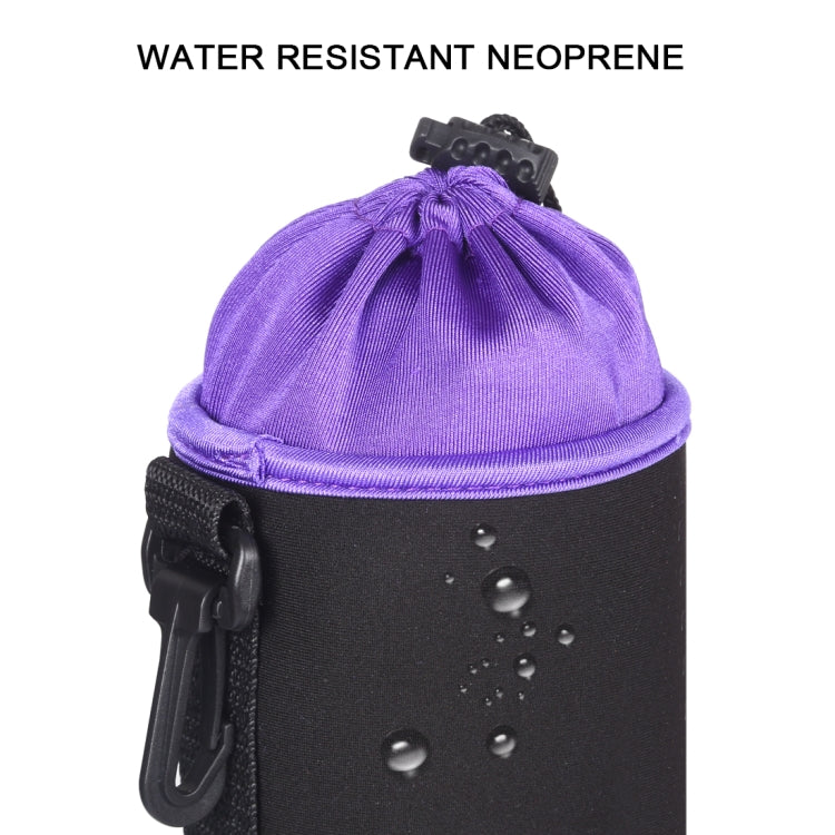 Étui pour objectif reflex, étui micro pour objectif unique, pochette intérieure étanche avec doublure en velours épais, diamètre : 10 cm, hauteur : 18 cm.