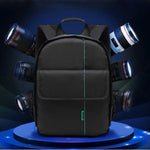 INDEPMAN DL-B013 Sac à dos de sport d'extérieur portable, étanche et anti-rayures, sac pour appareil photo, téléphone, tablette pour GoPro, SJCAM, Nikon, Canon, Xiaomi Xiaoyi YI, iPad, Apple, Samsung, Huawei, Dimensions : 26,5 * 12,5 * 33 cm
