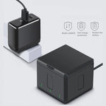 Boîtier de charge triple batterie USB RUIGPRO avec indicateur LED pour DJI OSMO Action 1