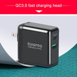 Boîtier de charge triple batterie USB RUIGPRO avec indicateur LED pour DJI OSMO Action 1