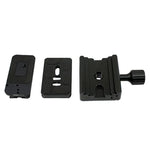 Plaque de montage adaptatrice à double usage FCD-1 avec bouton de serrage rapide pour fixation rapide Arca 39 mm / SLIDEFIX 32 mm, FCD-1