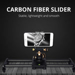 Rail de guidage en fibre de carbone YELANGU L40T 40 cm pour appareils photo reflex/caméras vidéo, L40T 40 cm