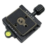 Adaptateur de plaque de fixation rapide à bouton double usage FMA-60 pour plaque de fixation rapide Arca Swiss / RRS / SUNWAYFOTO, FMA-60