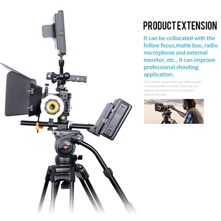 Stabilisateur vidéo YELANGU C6 pour appareils photo Sony A6000 / A6300 / A6500 / A6400