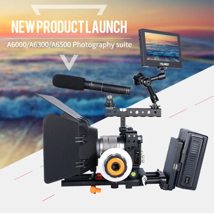 Stabilisateur vidéo YELANGU C6 pour appareils photo Sony A6000 / A6300 / A6500 / A6400