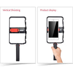 Support plastique YLG0901B pour smartphone de vlogging et diffusion en direct, stabilisateur de poignée pour tournage vidéo, compatible iPhone, Galaxy, Huawei, Xiaomi, HTC, LG, Google et autres smartphones, YLG0901B