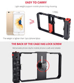 Support plastique YLG0901B pour smartphone de vlogging et diffusion en direct, stabilisateur de poignée pour tournage vidéo, compatible iPhone, Galaxy, Huawei, Xiaomi, HTC, LG, Google et autres smartphones, YLG0901B