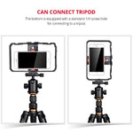 Support plastique YLG0901B pour smartphone de vlogging et diffusion en direct, stabilisateur de poignée pour tournage vidéo, compatible iPhone, Galaxy, Huawei, Xiaomi, HTC, LG, Google et autres smartphones, YLG0901B
