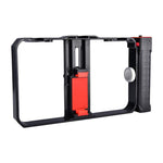 Support plastique YLG0901B pour smartphone de vlogging et diffusion en direct, stabilisateur de poignée pour tournage vidéo, compatible iPhone, Galaxy, Huawei, Xiaomi, HTC, LG, Google et autres smartphones, YLG0901B