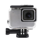 Boîtier squelette blanc/argent pour GoPro HERO7, étui de protection latéral creux avec boucle, fixation de base et vis, côté creux