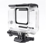 Boîtier squelette blanc/argent pour GoPro HERO7, étui de protection latéral creux avec boucle, fixation de base et vis, côté creux