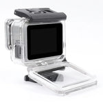 Boîtier squelette blanc/argent pour GoPro HERO7, étui de protection latéral creux avec boucle, fixation de base et vis, côté creux