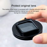Filtre macro professionnel RUIGPRO 52 mm 10x pour GoPro HERO 7/6/5 avec bague d'adaptation et bouchon d'objectif.