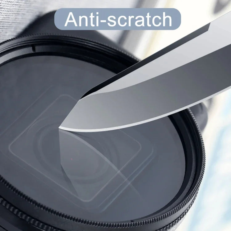 Filtre ND4 RUIGPRO 52 mm pour GoPro HERO 7/6/5 Professional avec bague d'adaptation et bouchon d'objectif.