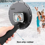 Poignée flottante RUIGPRO, dôme transparent pour objectif de caméra de plongée sous-marine DJI Osmo Action