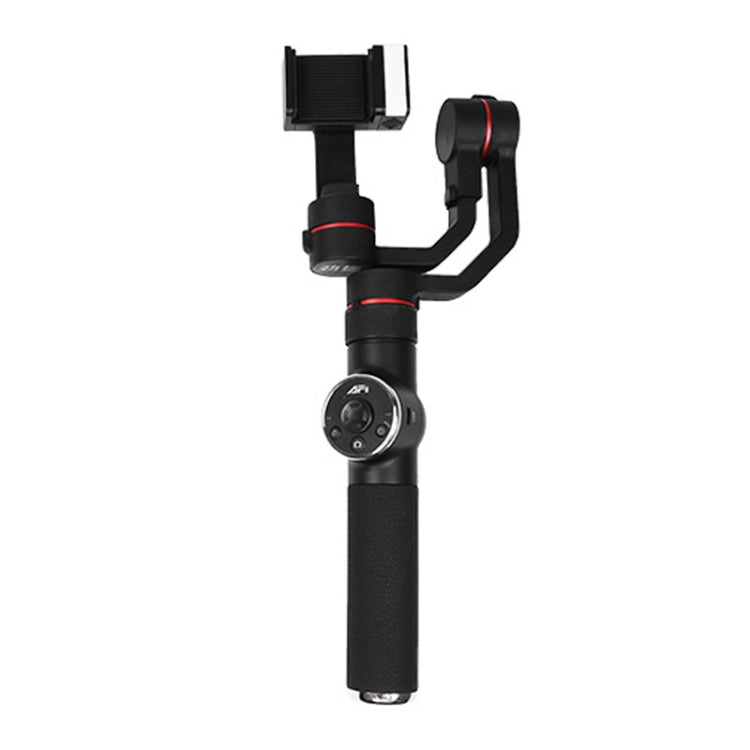 Stabilisateur cardan à main en aluminium sans balais AFI V5 lisse 3 axes avec support trépied et lumière d'appoint pour smartphones jusqu'à 6 pouces, support de suivi du visage