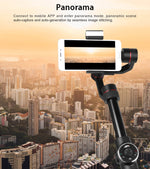 Stabilisateur cardan à main en aluminium sans balais AFI V5 lisse 3 axes avec support trépied et lumière d'appoint pour smartphones jusqu'à 6 pouces, support de suivi du visage