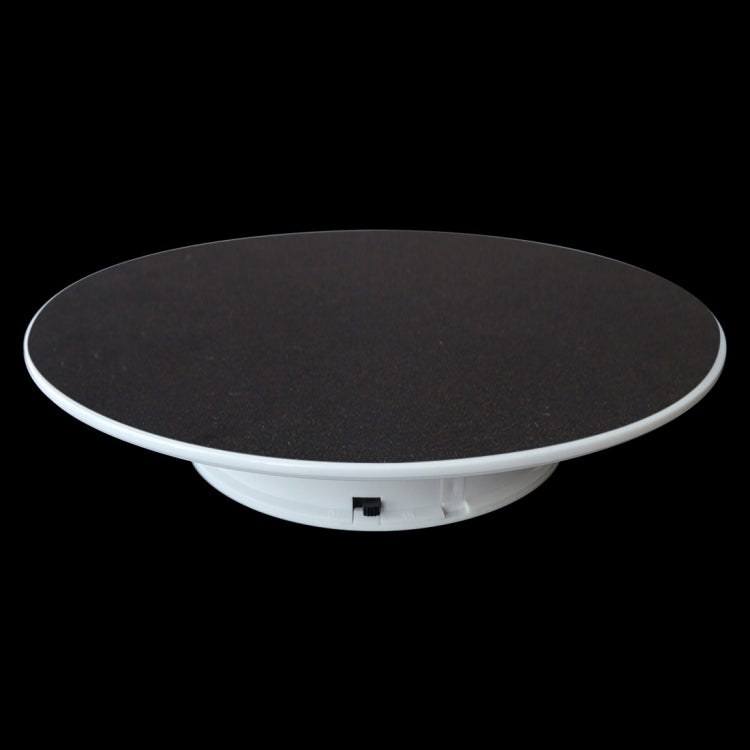 Présentoir tournant électrique à 360 degrés de 25 cm, pour la prise de vue vidéo, photographie, charge 3 kg, alimenté par piles, 25 cm/alimenté par piles(B), 25 cm/alimenté par piles(BW), 25 cm/alimenté par piles(W)