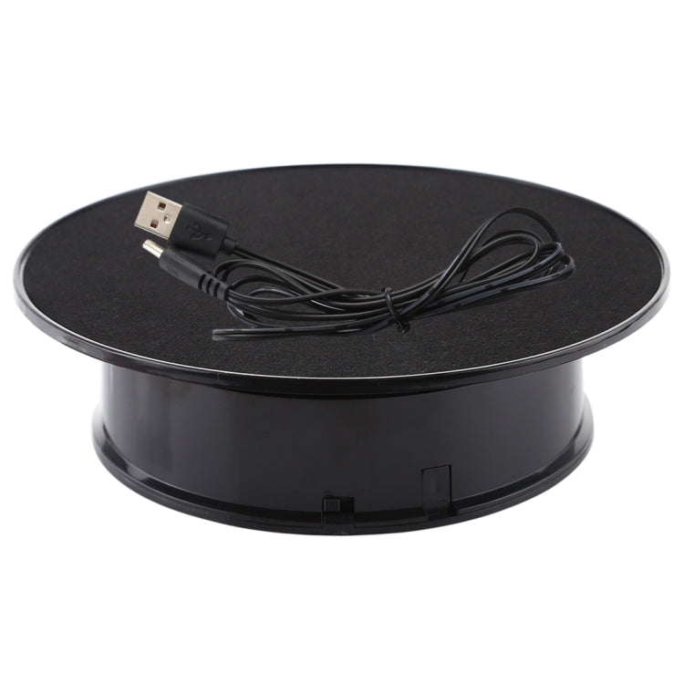 Présentoir rotatif électrique à 360 degrés de 20 cm, pour photographie et vidéo, charge 1,5 kg, alimenté par batterie et USB, 20 cm/alimenté par batterie ou USB (N), 20 cm/alimenté par batterie ou USB (B), 20 cm/alimenté par batterie ou USB (B+N)