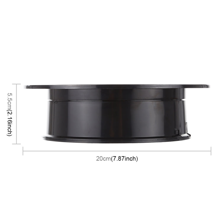 Présentoir rotatif électrique à 360 degrés de 20 cm, pour photographie et vidéo, charge 1,5 kg, alimenté par batterie et USB, 20 cm/alimenté par batterie ou USB (N), 20 cm/alimenté par batterie ou USB (B), 20 cm/alimenté par batterie ou USB (B+N)