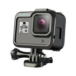 Étui de protection RUIGPRO pour GoPro HERO8 Noir avec cadre standard en PC et ABS et bordure.