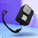 Étui de protection en silicone avec dragonne pour GoPro HERO8 Black, pour GoPro HERO8 Black
