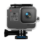 Boîtier de protection étanche RUIGPRO pour GoPro HERO8 Black (45 m) avec boucle, fixation basique et vis.