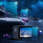 Film de protection en verre trempé pour objectif et écran LCD GoPro HERO8 Black