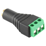 Connecteur audio stéréo bloc à bornes 3 broches prise femelle 3,5mm, femelle 3,5mm (3 broches)