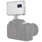 Éclairage de studio professionnel LED-013 Pocket (112 LED) pour vlogging, photographie et vidéo, avec écran OLED et adaptateur griffe pour appareils photo reflex numériques Canon/Nikon.