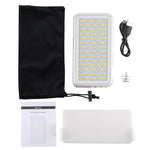 Éclairage de studio professionnel LED-013 Pocket (112 LED) pour vlogging, photographie et vidéo, avec écran OLED et adaptateur griffe pour appareils photo reflex numériques Canon/Nikon.