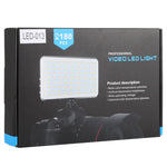 Éclairage de studio professionnel LED-013 Pocket (112 LED) pour vlogging, photographie et vidéo, avec écran OLED et adaptateur griffe pour appareils photo reflex numériques Canon/Nikon.