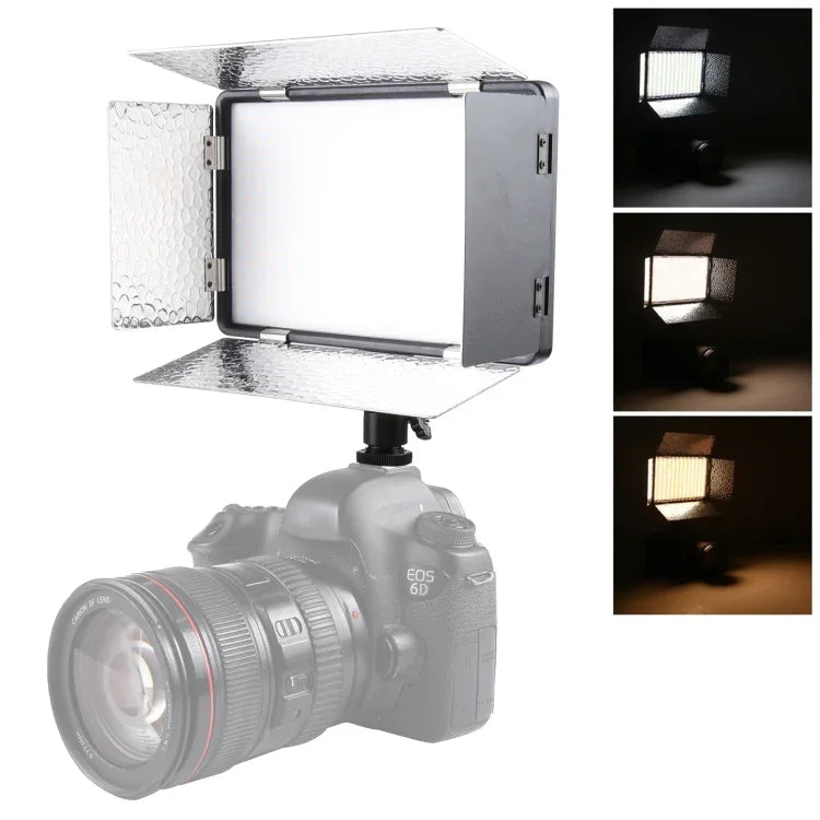 Éclairage LED01 520 LED 4100LM professionnel pour vlogging, photographie, vidéo et studio photo, compatible avec les appareils photo reflex numériques Canon/Nikon.