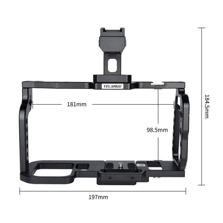 YELANGU C9-A YLG0911A Poignée Stabilisateur de cage pour caméra vidéo DJI BMPCC 4K, C9-A