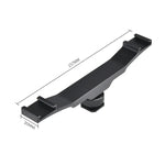 Adaptateur de fixation double griffe porte-accessoires YELANGU YLG0702A, support d'extension en alliage d'aluminium, support double griffe porte-accessoires.