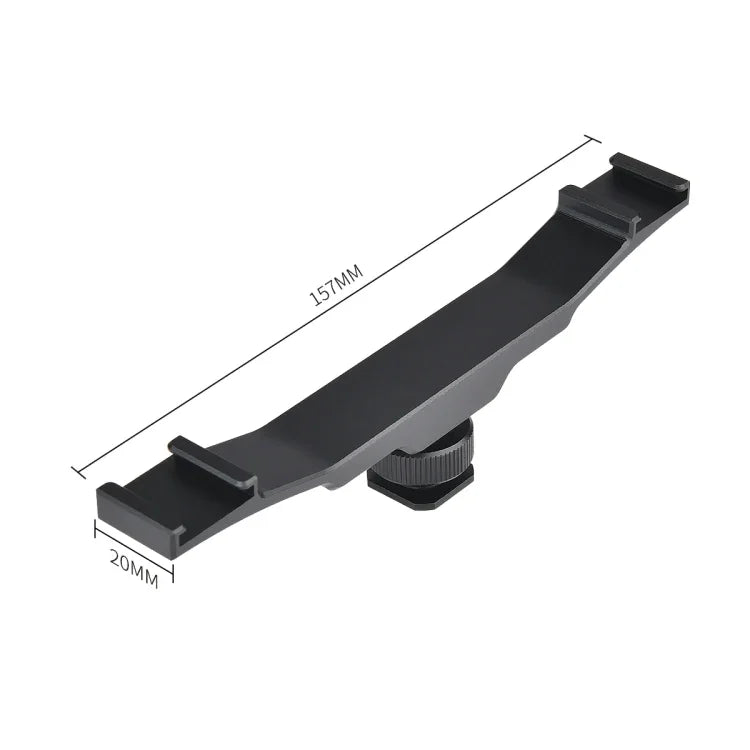 Adaptateur de fixation double griffe porte-accessoires YELANGU YLG0702A, support d'extension en alliage d'aluminium, support double griffe porte-accessoires.