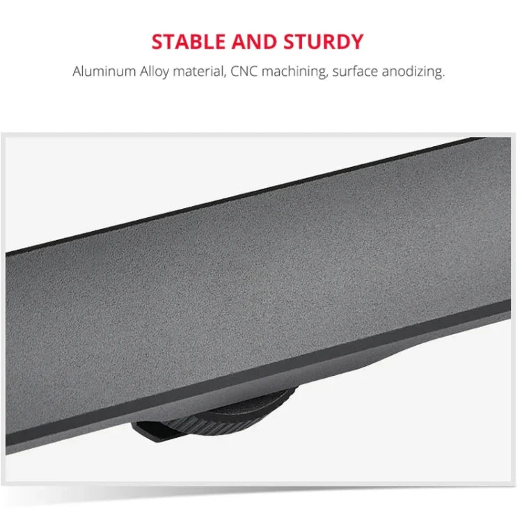 Adaptateur de fixation double griffe porte-accessoires YELANGU YLG0702A, support d'extension en alliage d'aluminium, support double griffe porte-accessoires.
