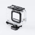 Boîtier de protection étanche 45 m avec boucle et vis de fixation de base pour GoPro HERO8 Black
