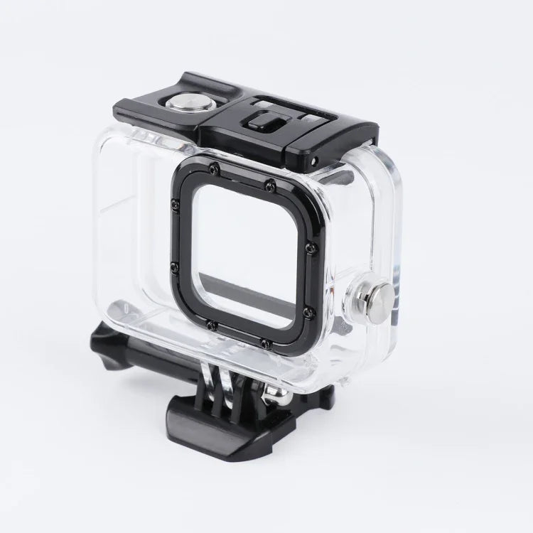 Boîtier de protection étanche 45 m avec boucle et vis de fixation de base pour GoPro HERO8 Black