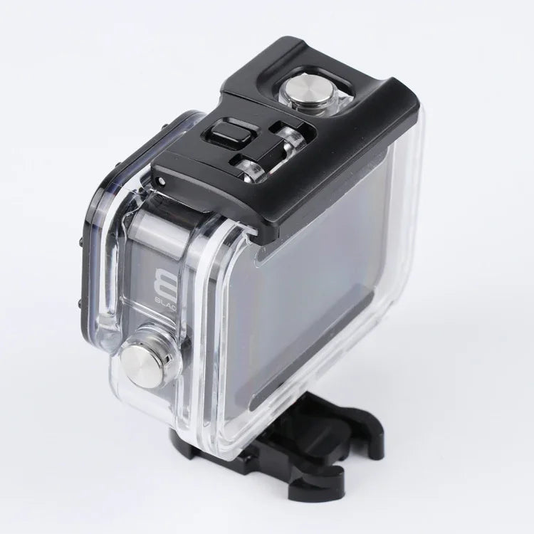Boîtier de protection étanche 45 m avec boucle et vis de fixation de base pour GoPro HERO8 Black